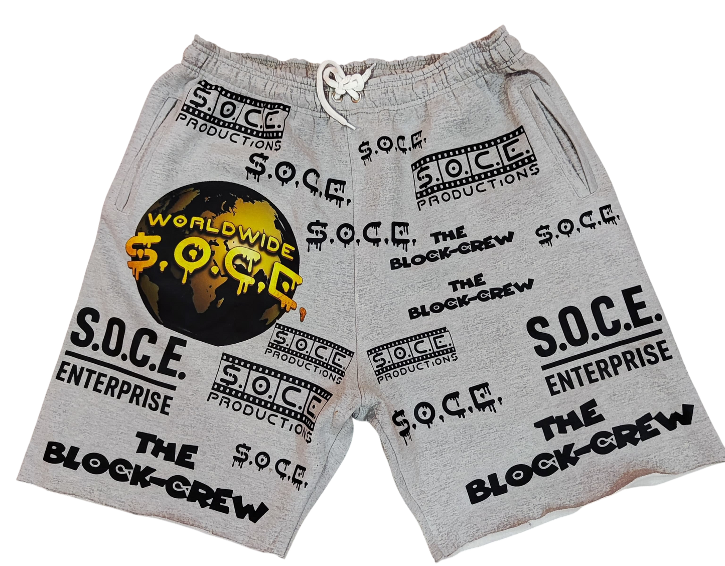 Multi-Logo Cotton Boat Shorts