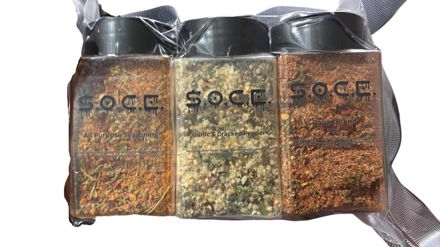 All-Natural Seasonings (9oz) - $12 per bottle